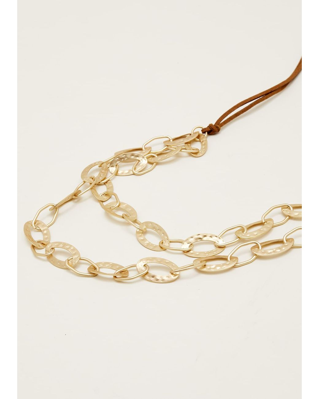 Phase Eight Natural Textured Ring Long Necklace