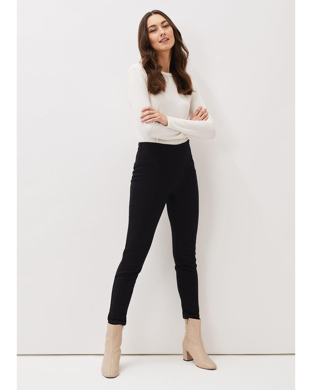 Phase Eight White Amina Jegging