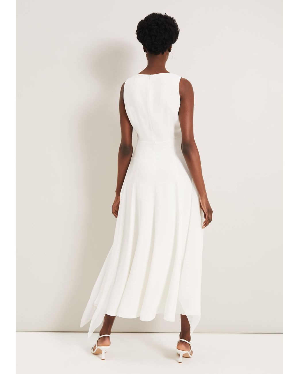 Phase Eight Natural Mattie Bow Dress