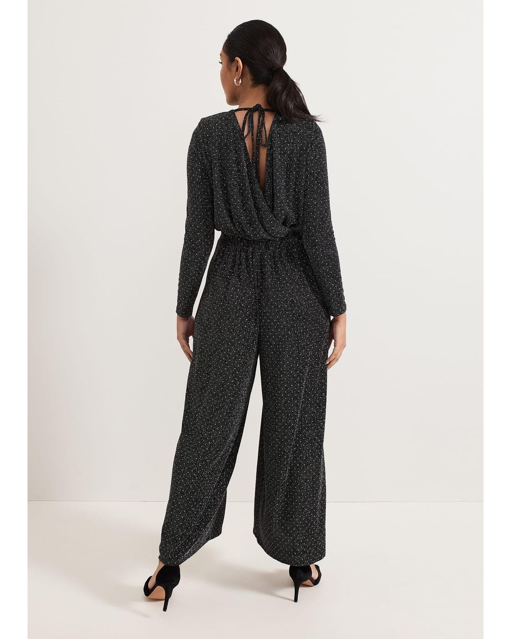 Phase Eight White Sasha Sparkle Jumpsuit