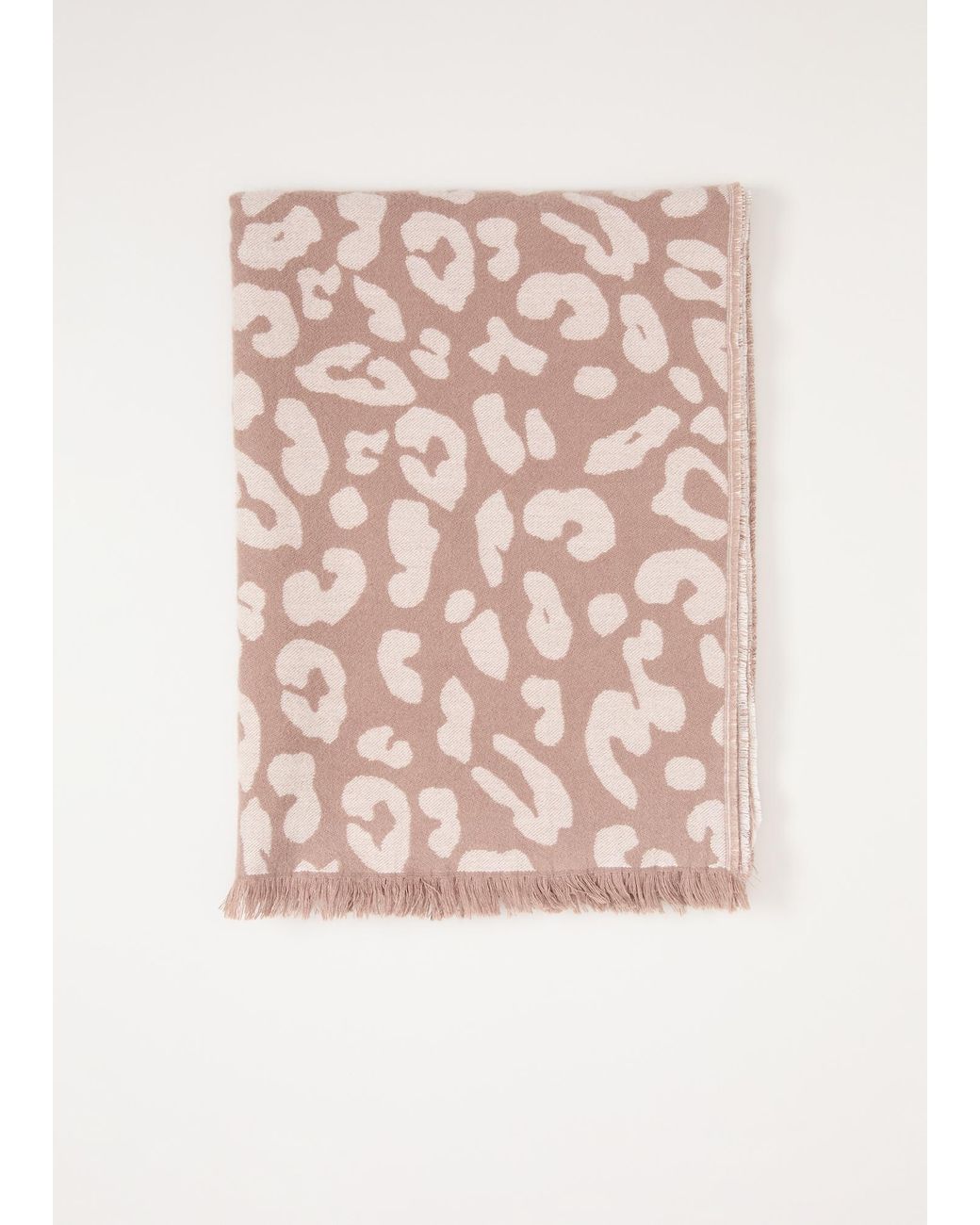 Phase Eight Pink Mocha Leopard Scarf