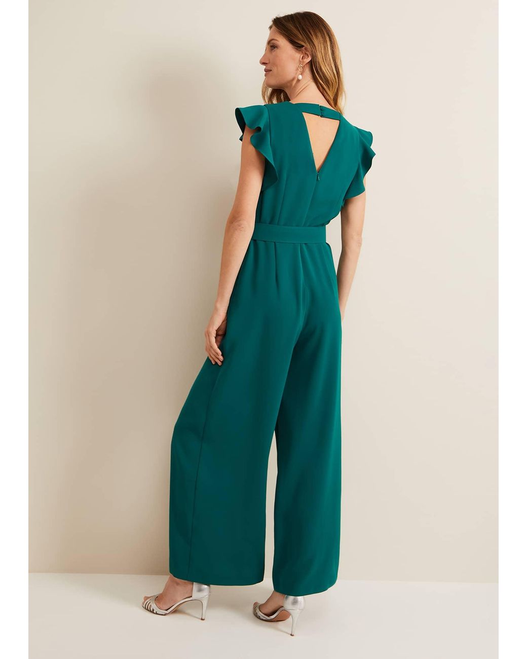 Phase Eight Green Kallie Belted Jumpsuit