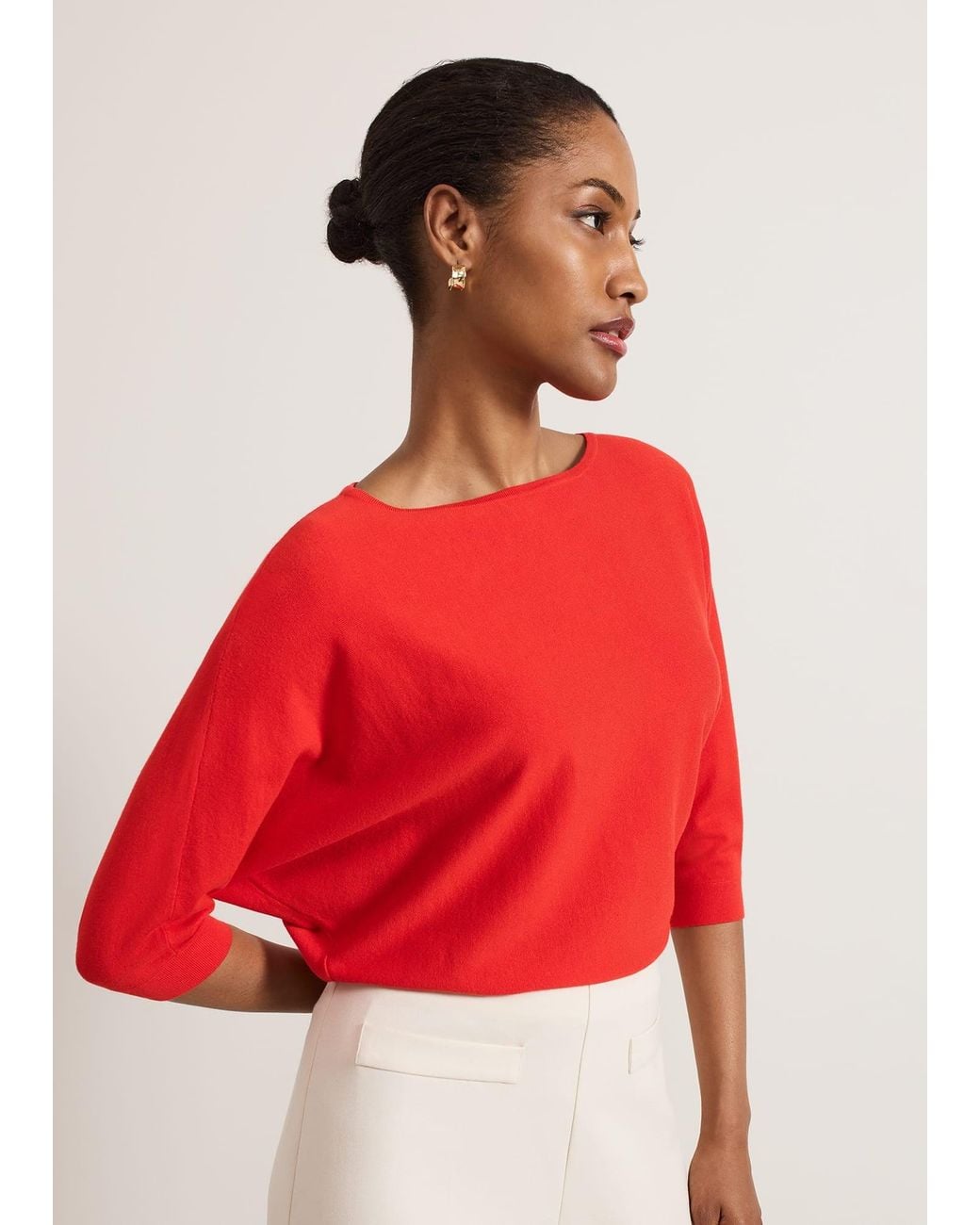 Phase Eight Red Cristine Knit Jumper