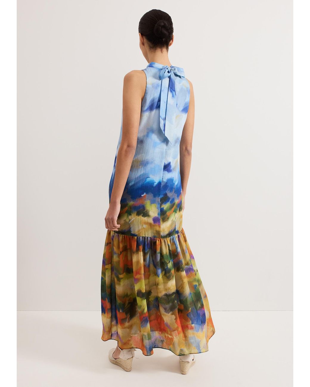 Phase Eight Blue Monet Maxi Dress
