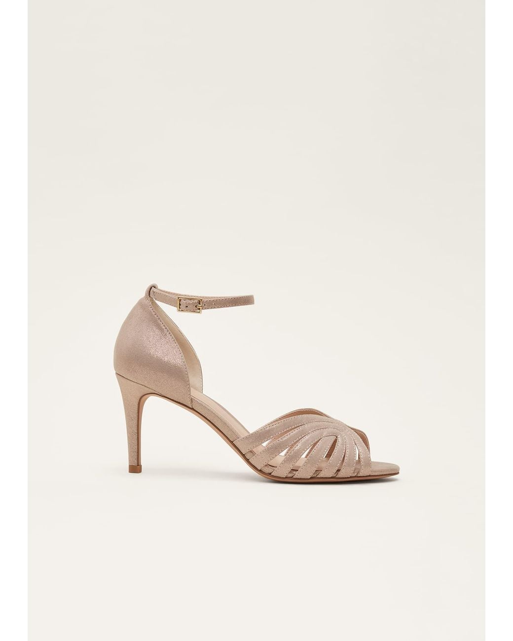 Phase Eight Natural Stitched Heel Sandal