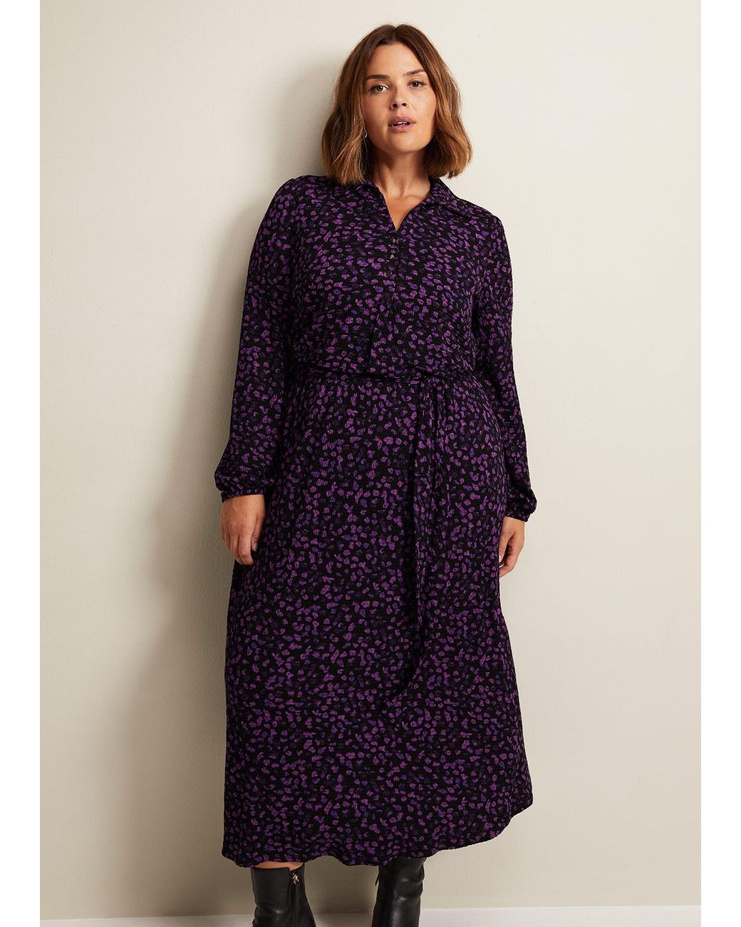 Phase Eight Blue Loretta Floral Midi Dress