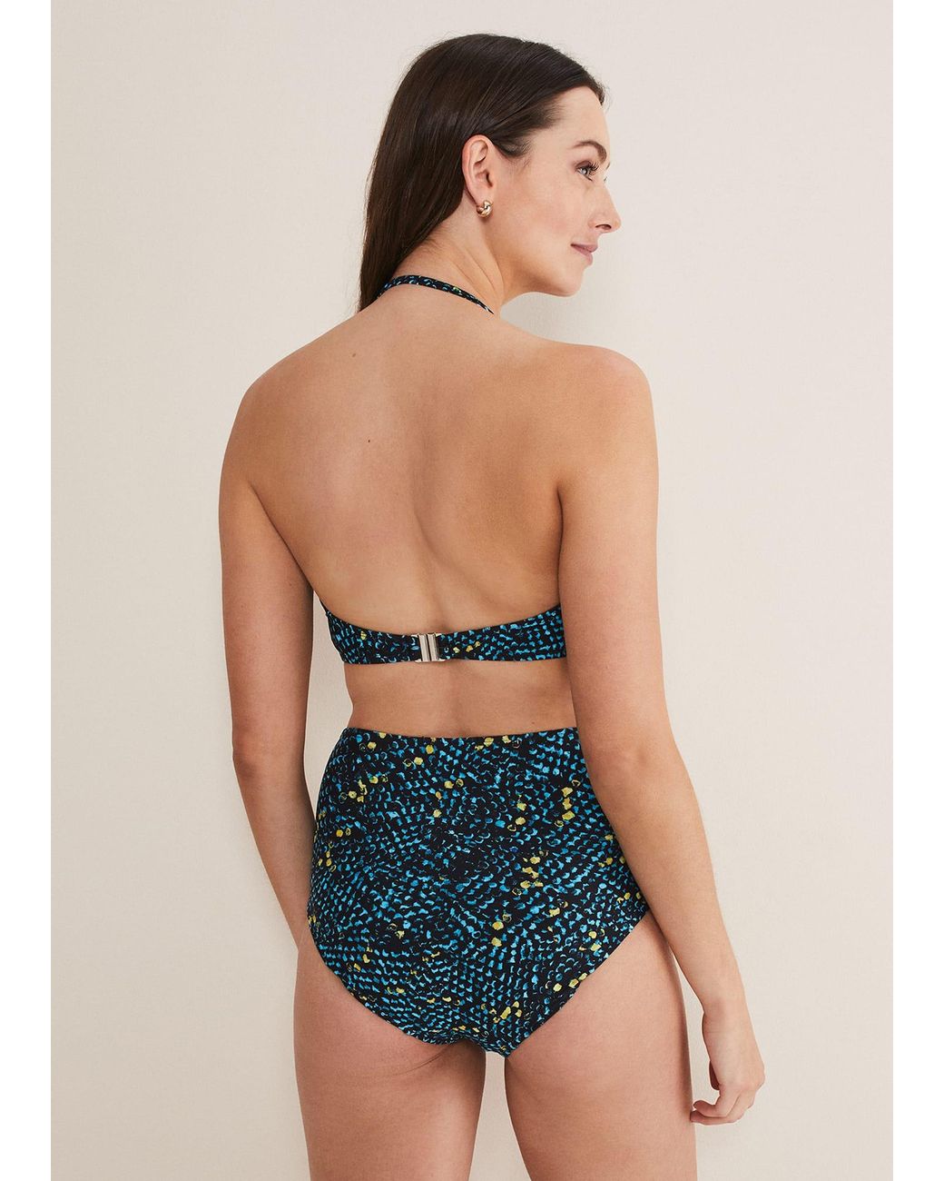 Phase Eight Blue Animal Bikini Bottom