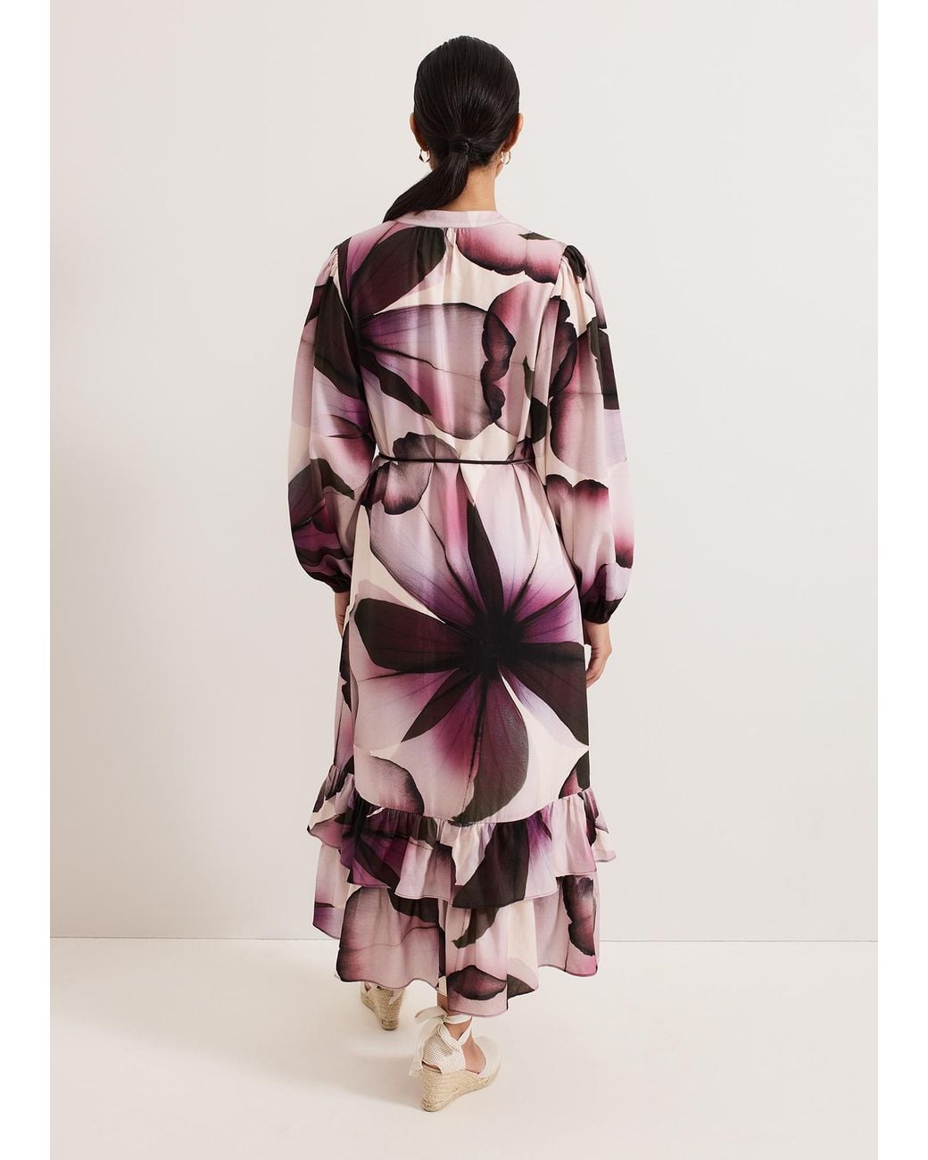 Phase Eight White Petite Clarra Floral Midaxi Dress