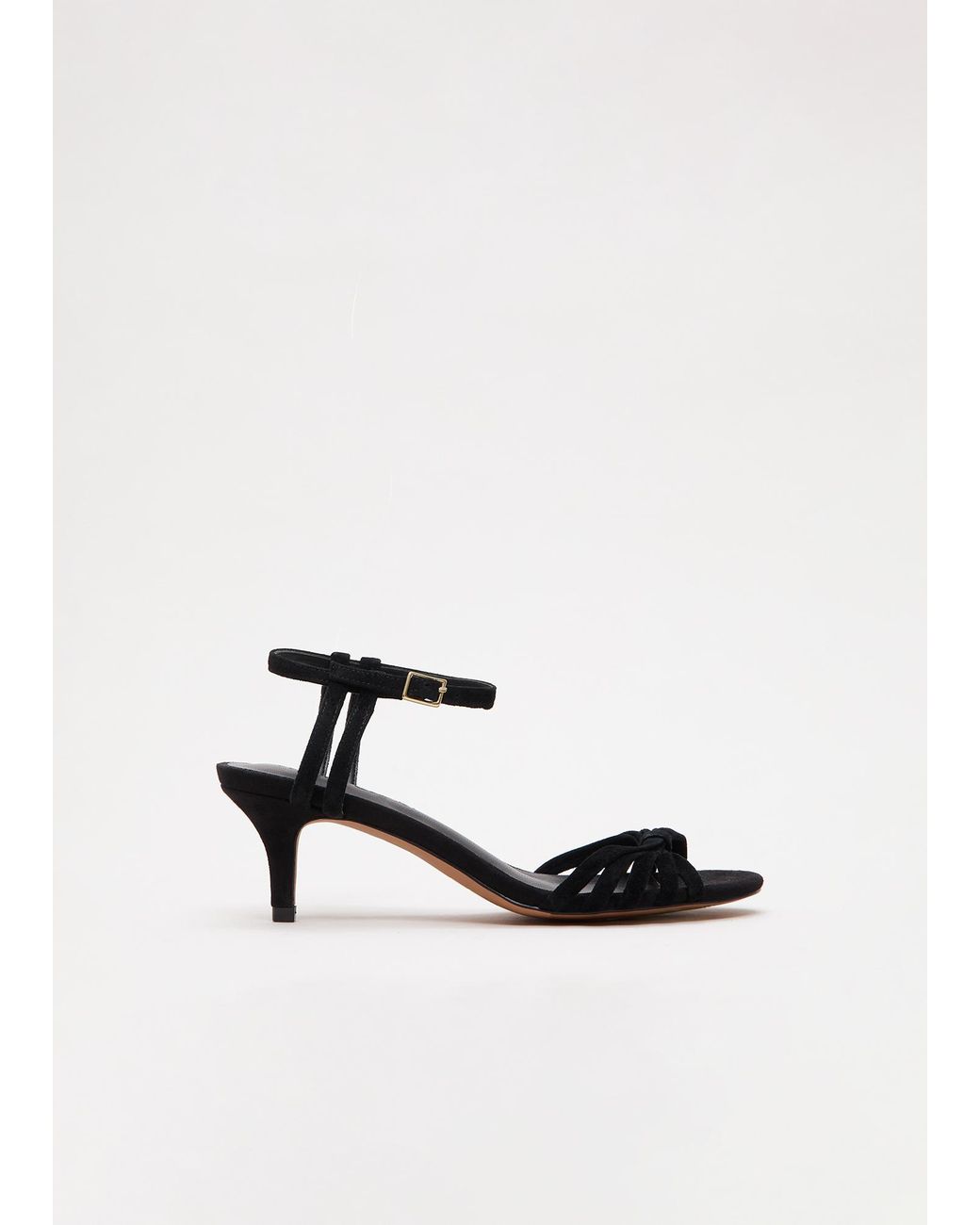 Phase Eight White Suede Strappy Sandals