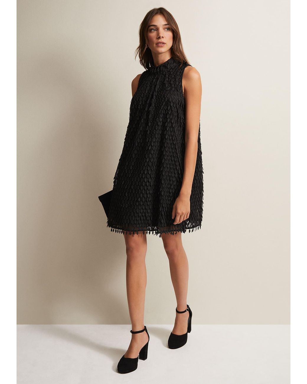 Phase Eight Natural Zafia Shift Mini Dress