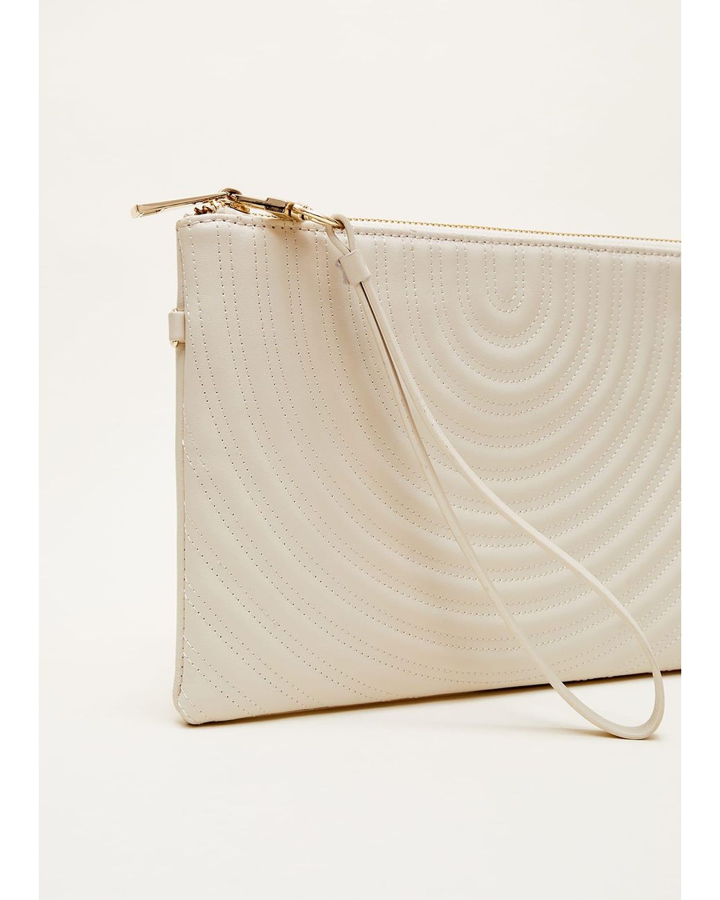Cream clutch bag 2025