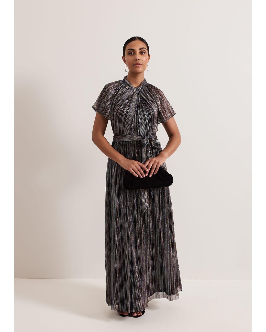 Phase Eight Multicolor Petite Riah Shimmer Maxi Dress