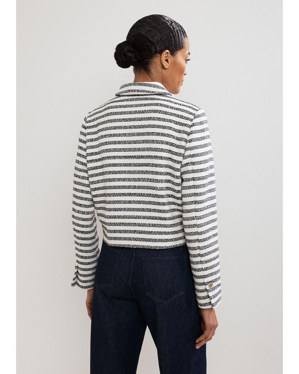 Phase Eight Blue Neave Stripe Jacket
