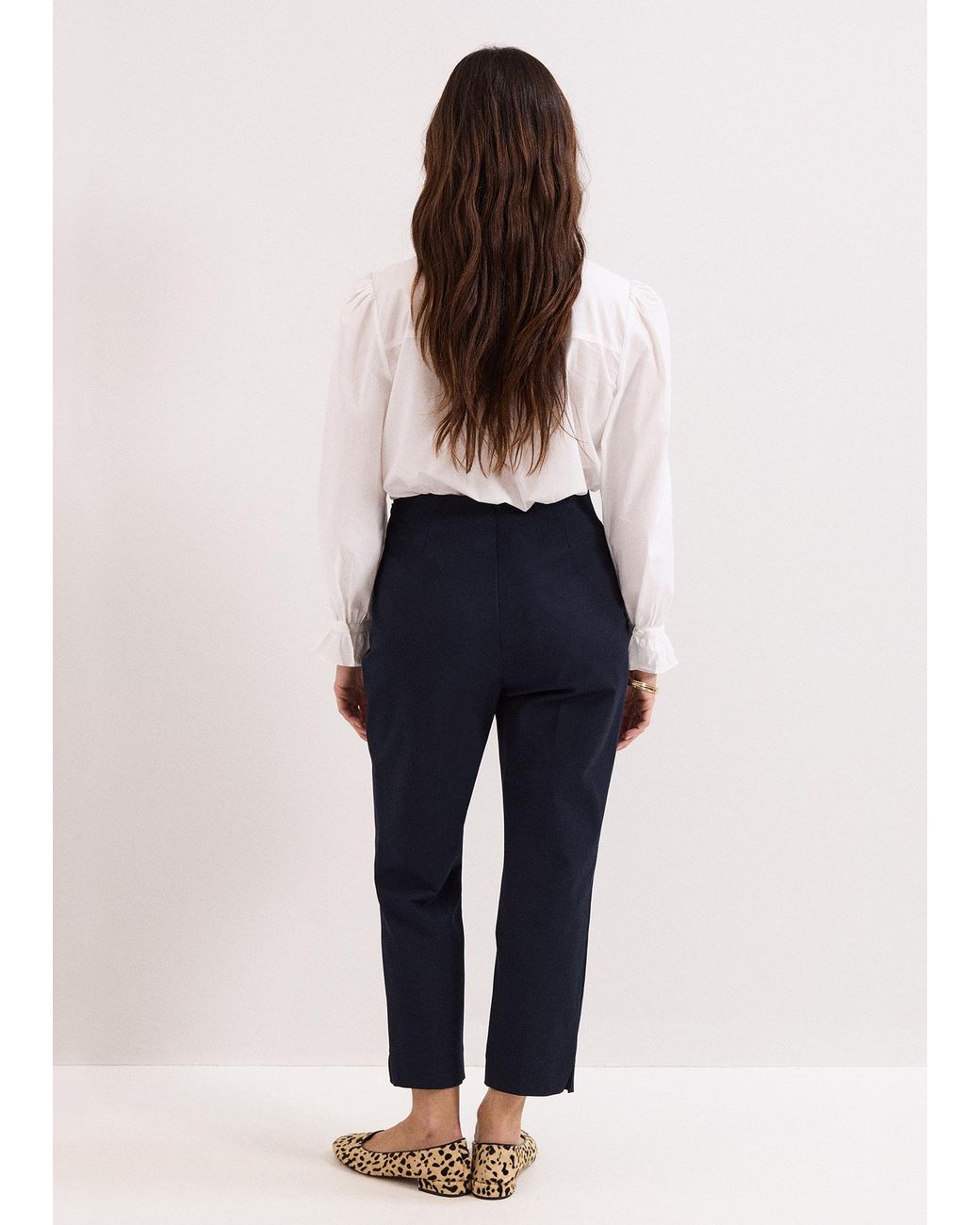 Phase Eight Blue Miah Cropped Trouser