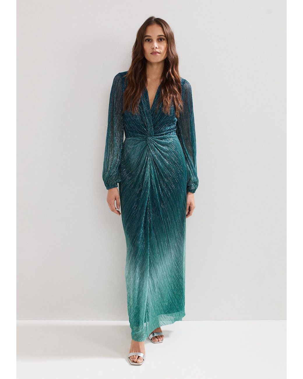 Phase Eight Green Cherene Ombre Brielle Maxi Dress