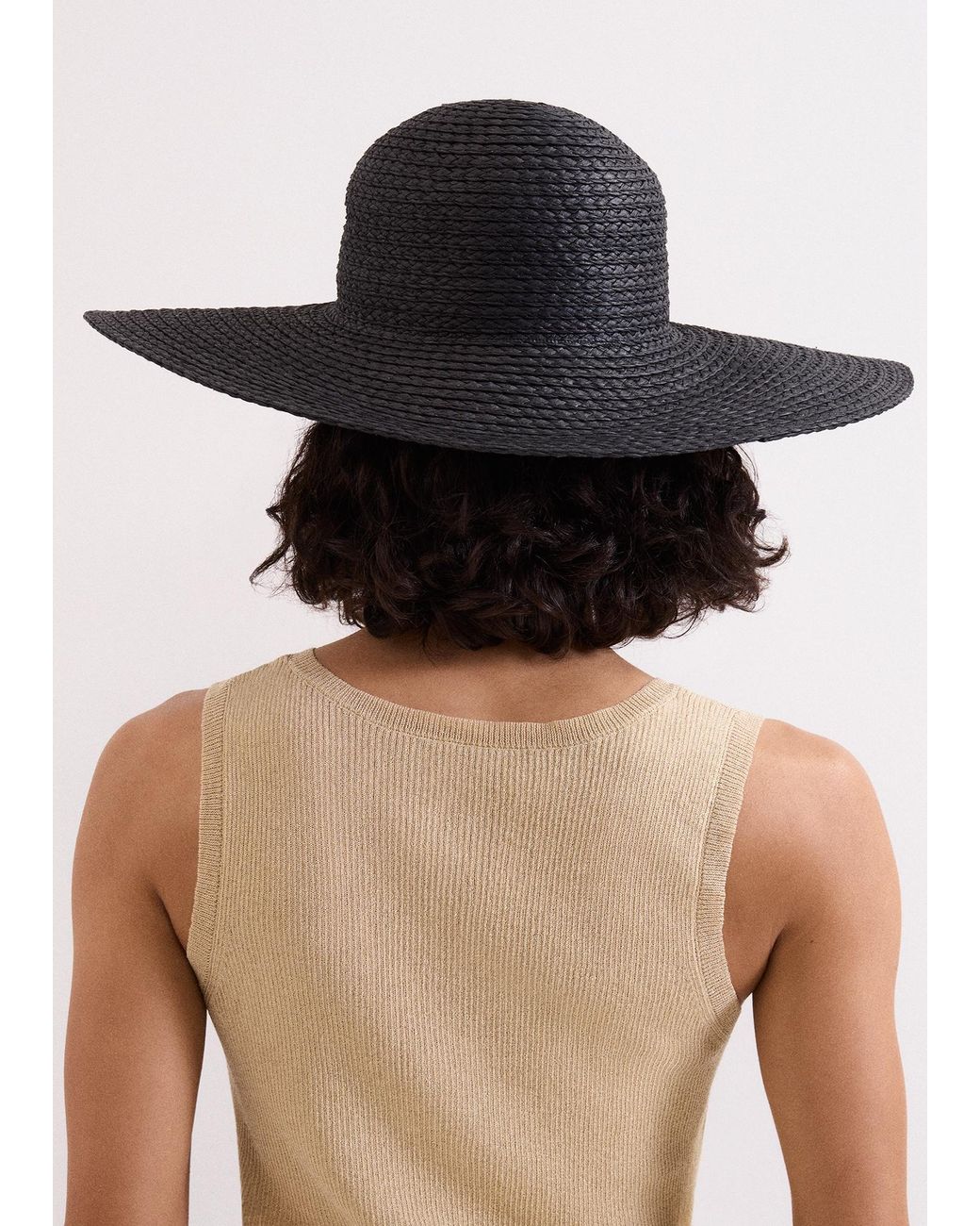 Phase Eight Black Straw Hat