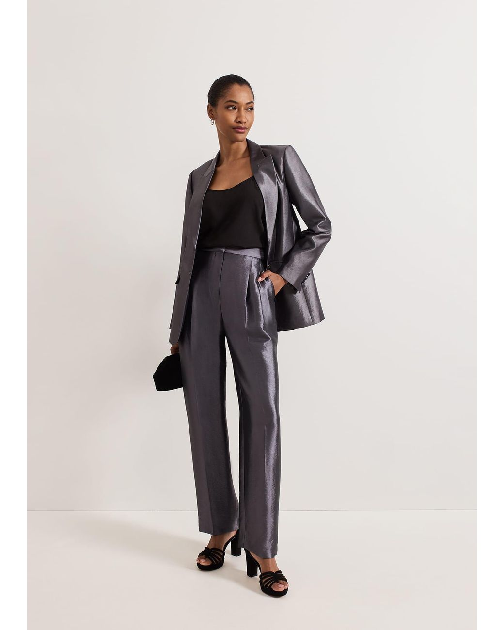 Phase Eight Natural Sade Suit Trouser