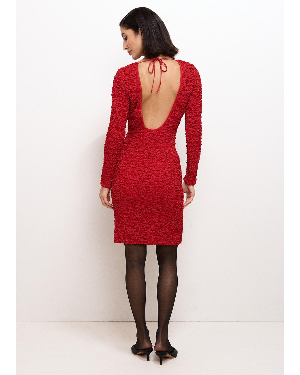 Phase Eight Eliza Textured Long Sleeve Dress