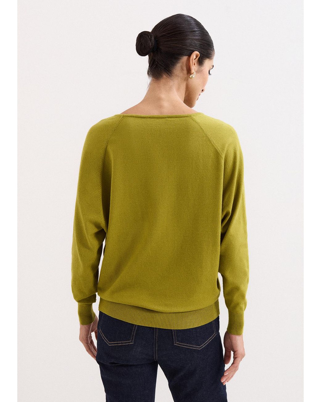 Phase Eight Green Senita Fine Knit Jumper