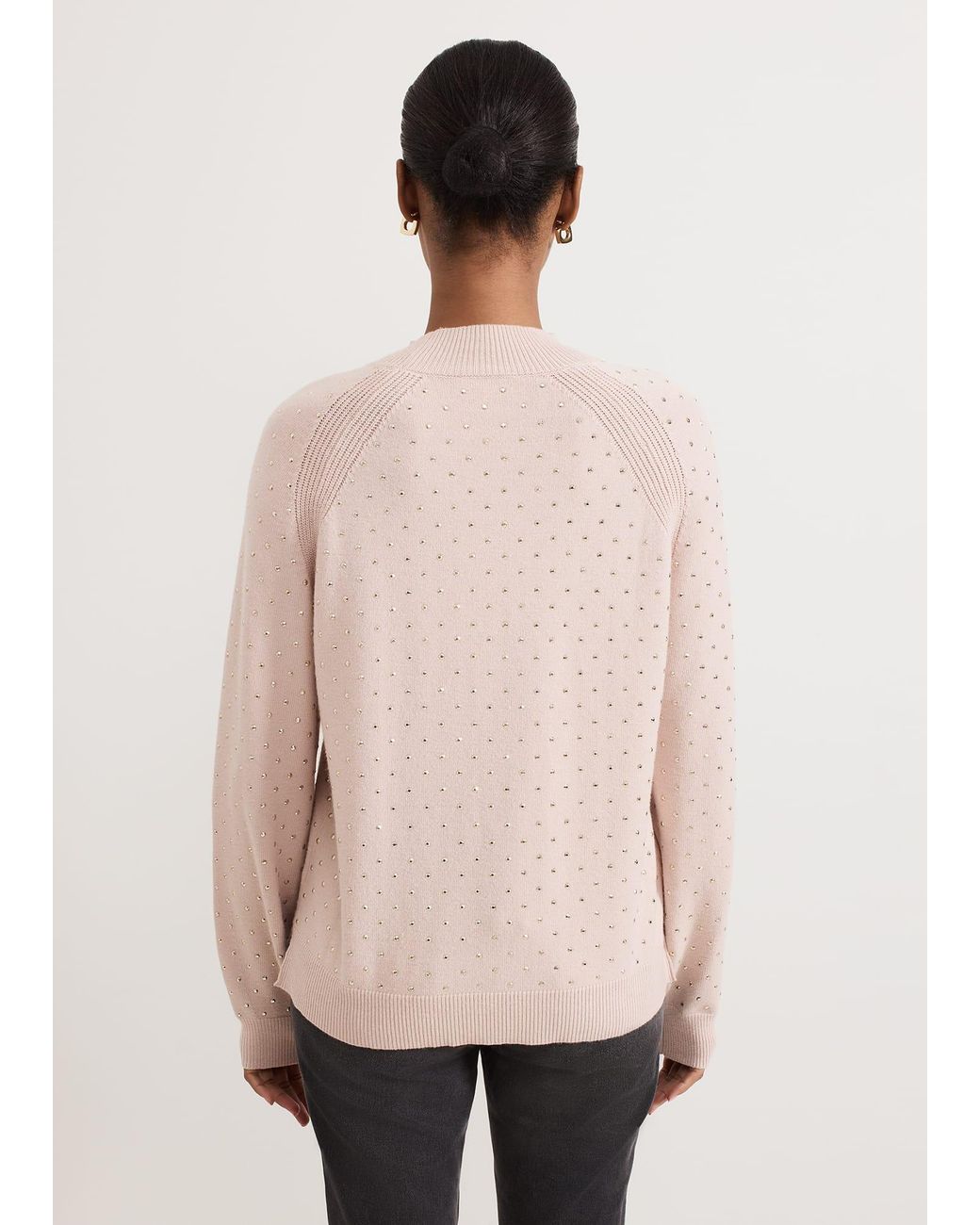 Phase Eight Natural Tala Hotfix Knit Jumper