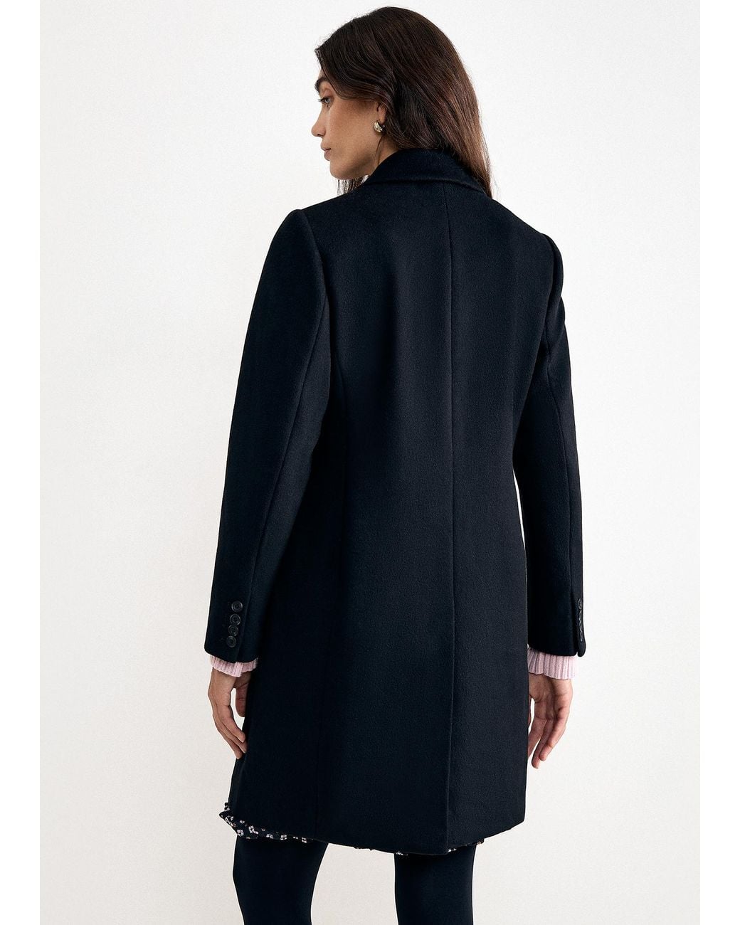 Phase Eight Blue Lydia Wool Coat