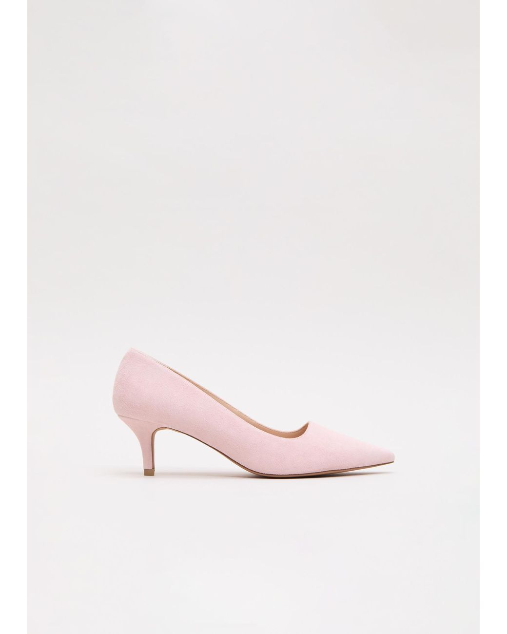 Phase Eight Pink Suede Court Shoes