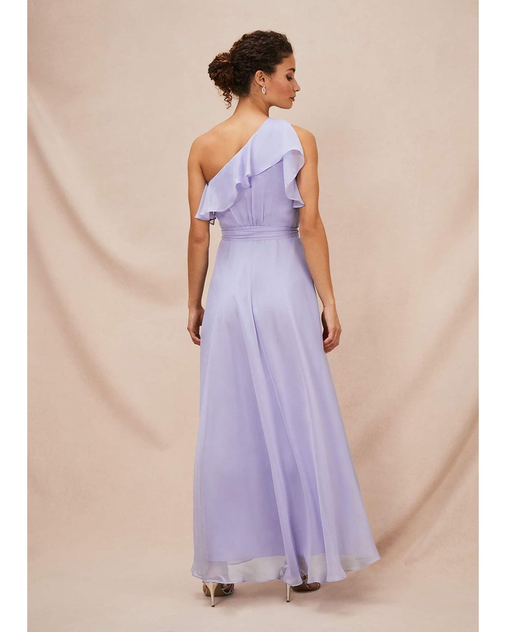 Phase Eight Purple Mia One Shoulder Maxi Dress
