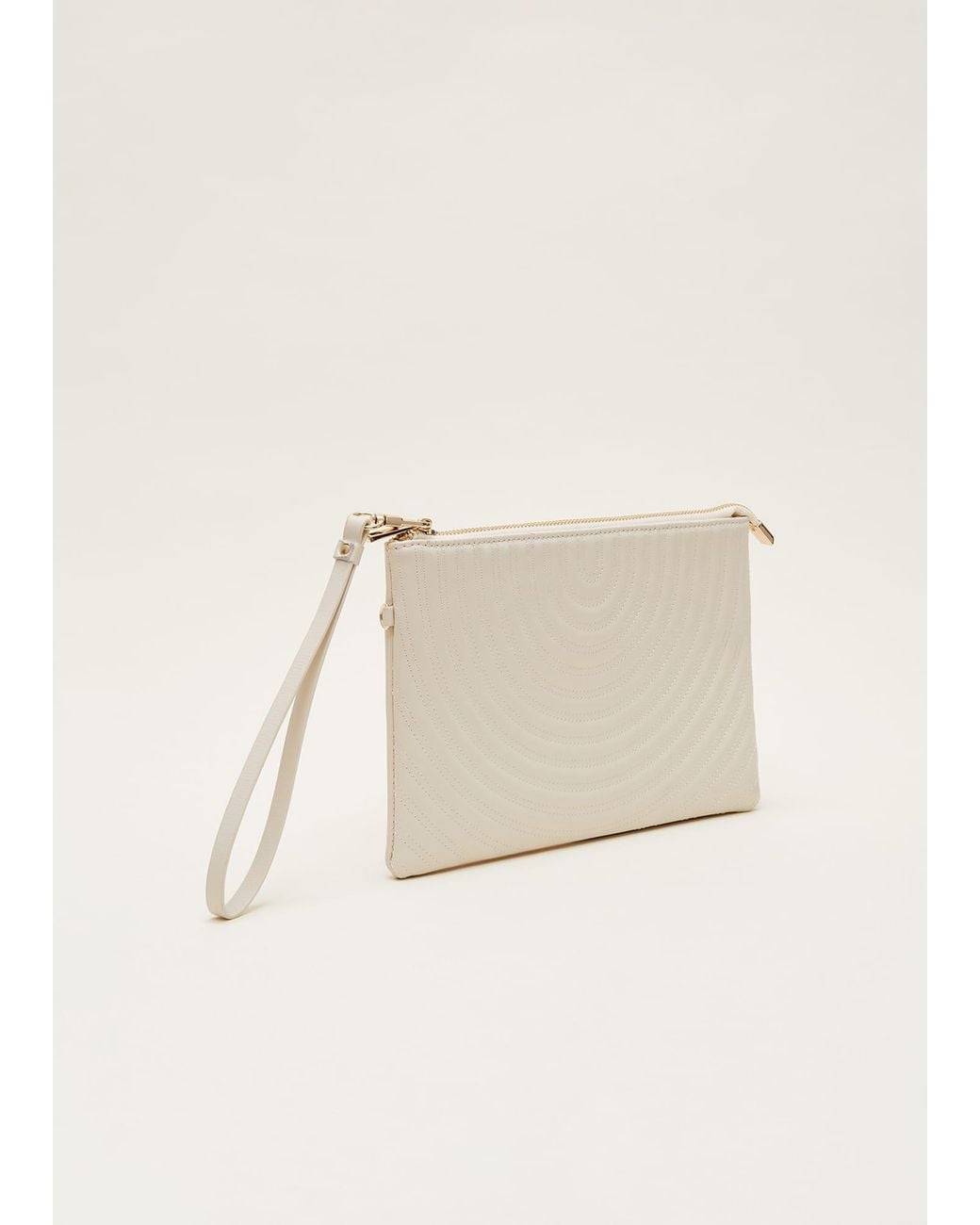 Phase Eight Natural Leather Clutch Bag