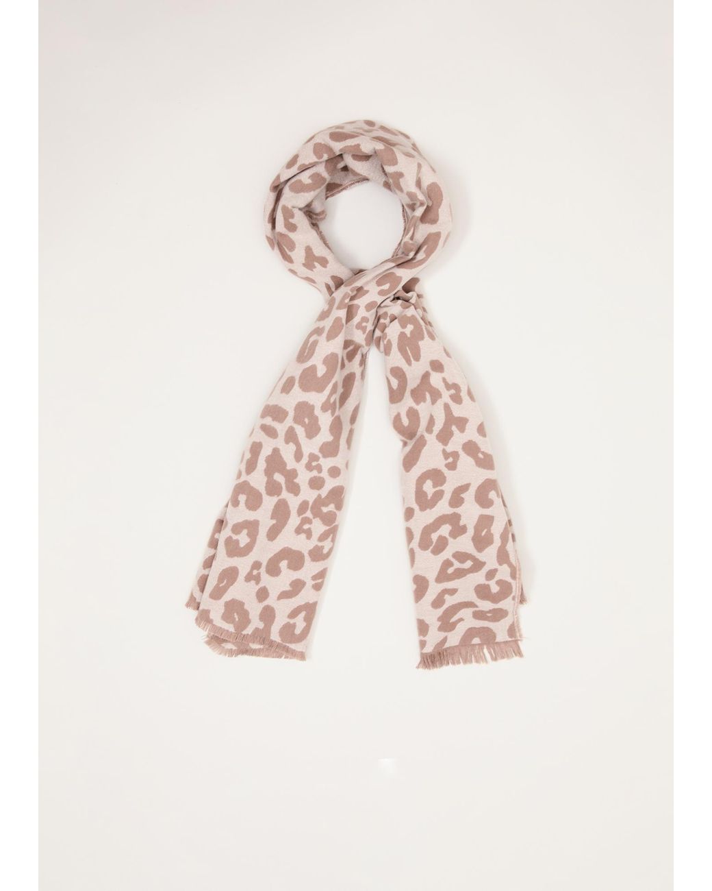 Phase Eight Pink Mocha Leopard Scarf