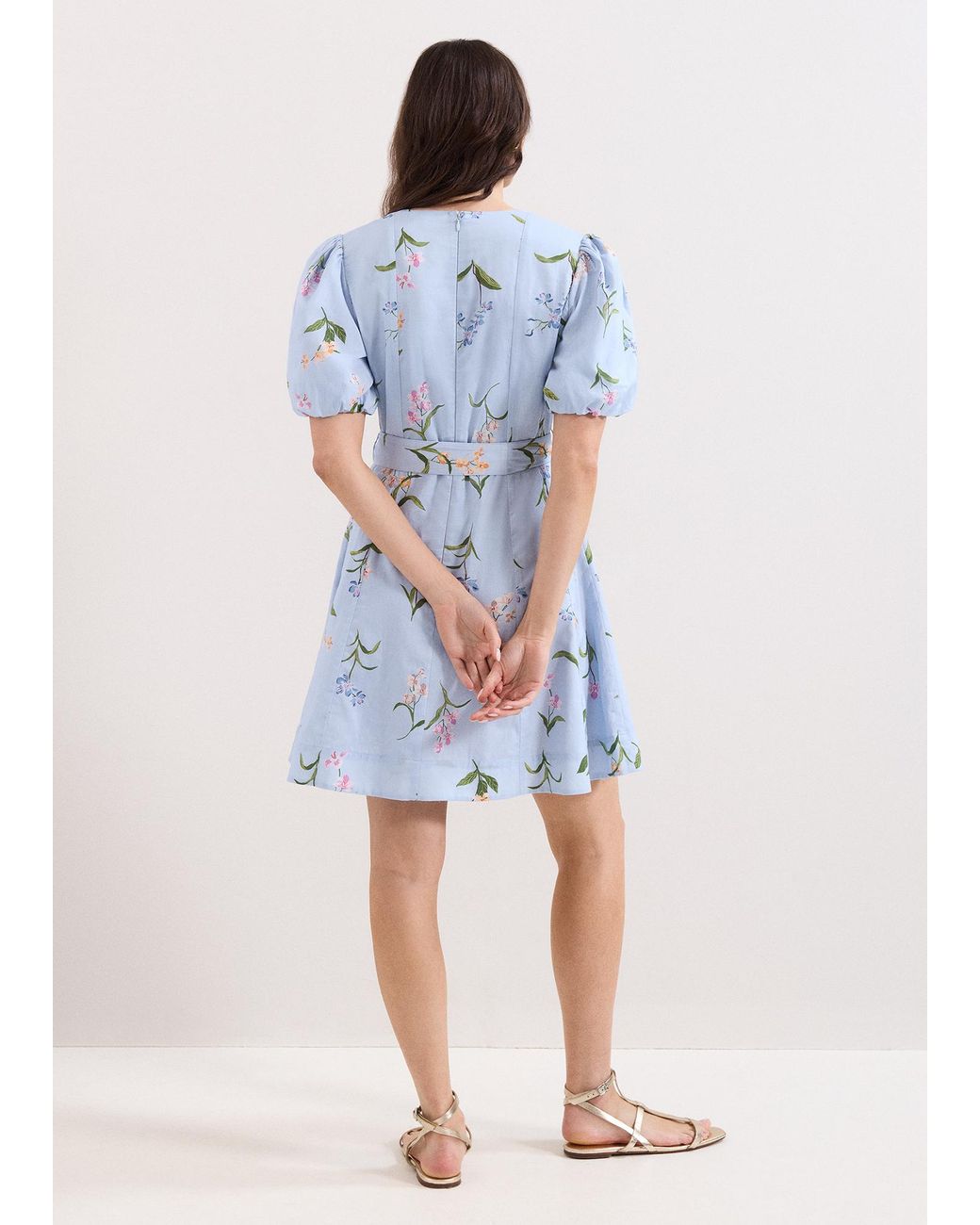 Phase Eight White Velma Floral Mini Dress