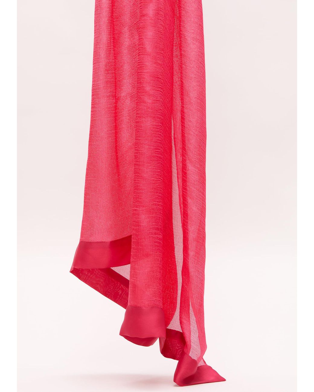 Phase Eight Pink Satin Trim Scarf
