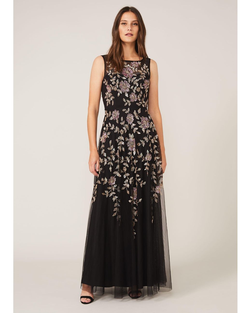 Phase Eight Jacqueline Embellished Tulle Dress In Black Lyst UK