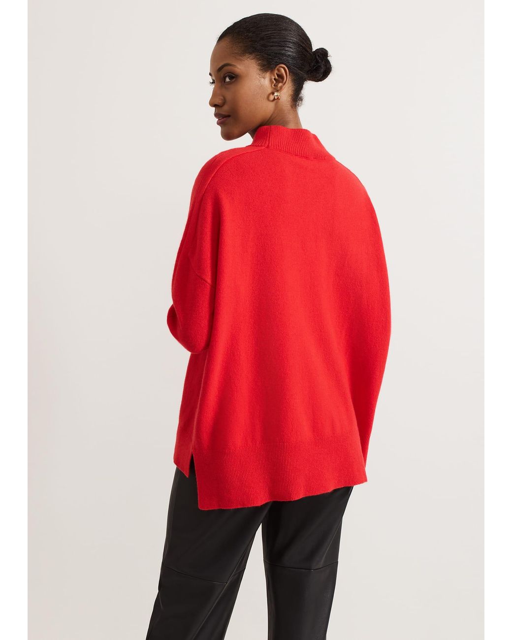 Phase Eight Red Alice Wool Cashmere Jumper