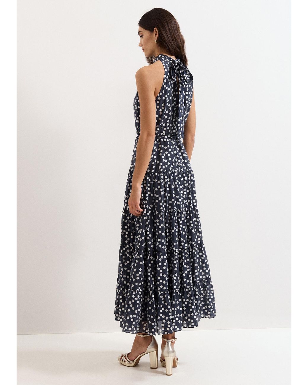 Phase Eight Blue Nita Spot Maxi