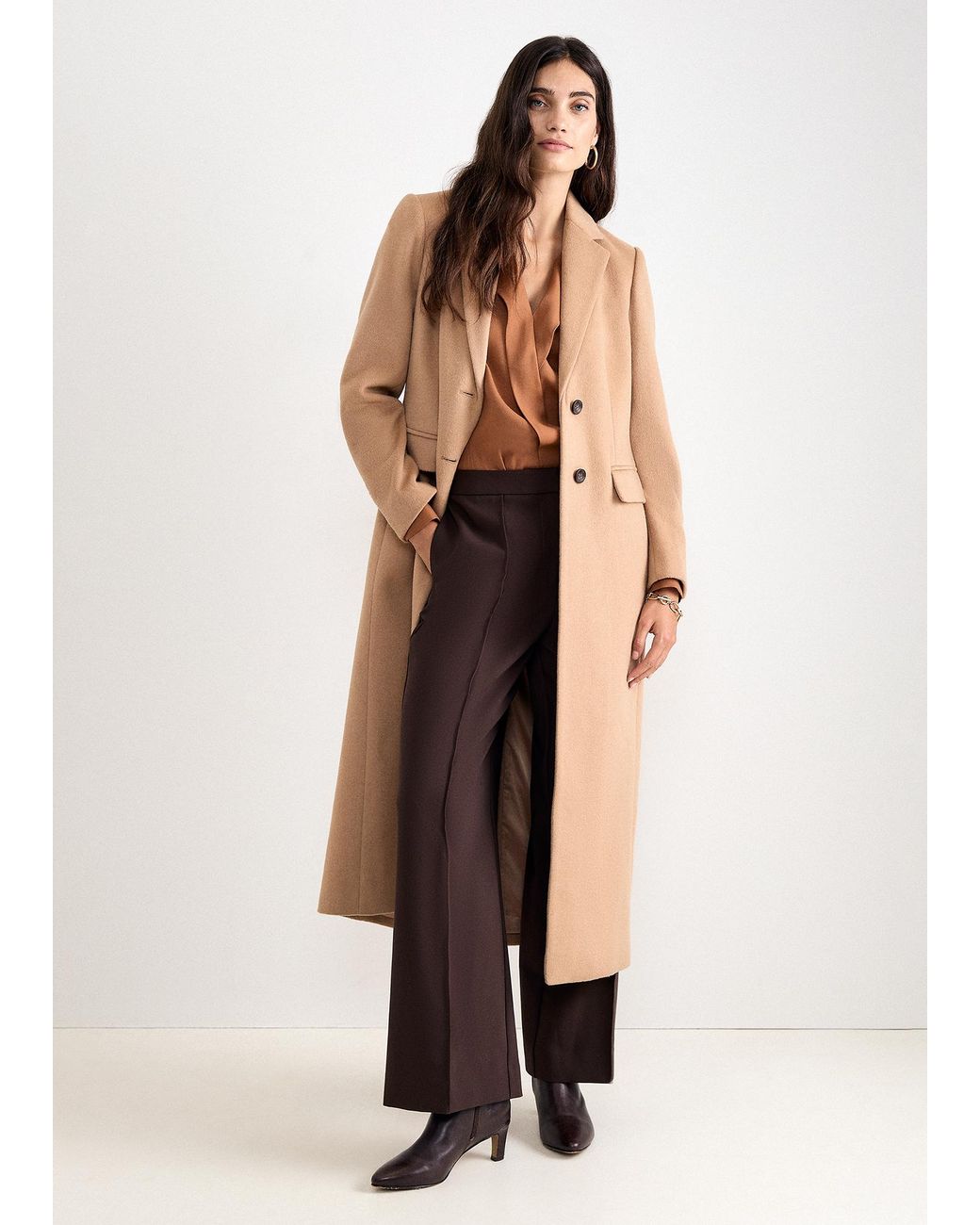 Phase Eight Natural Petite Lydia Maxi Coat