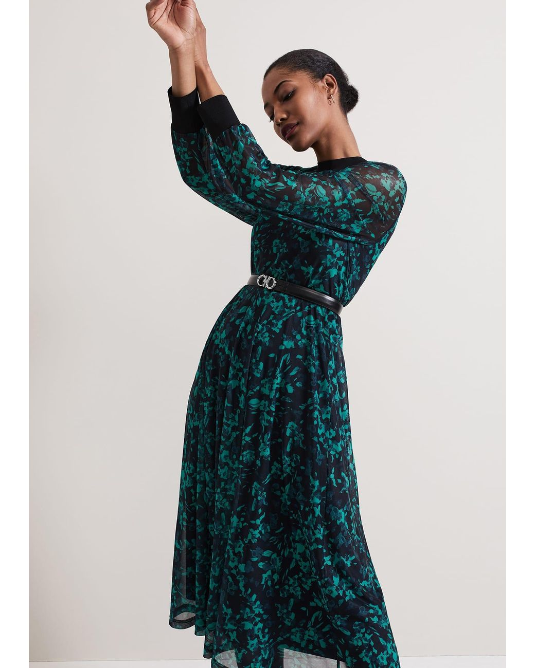 Phase Eight Blue Jinny Floral Dress