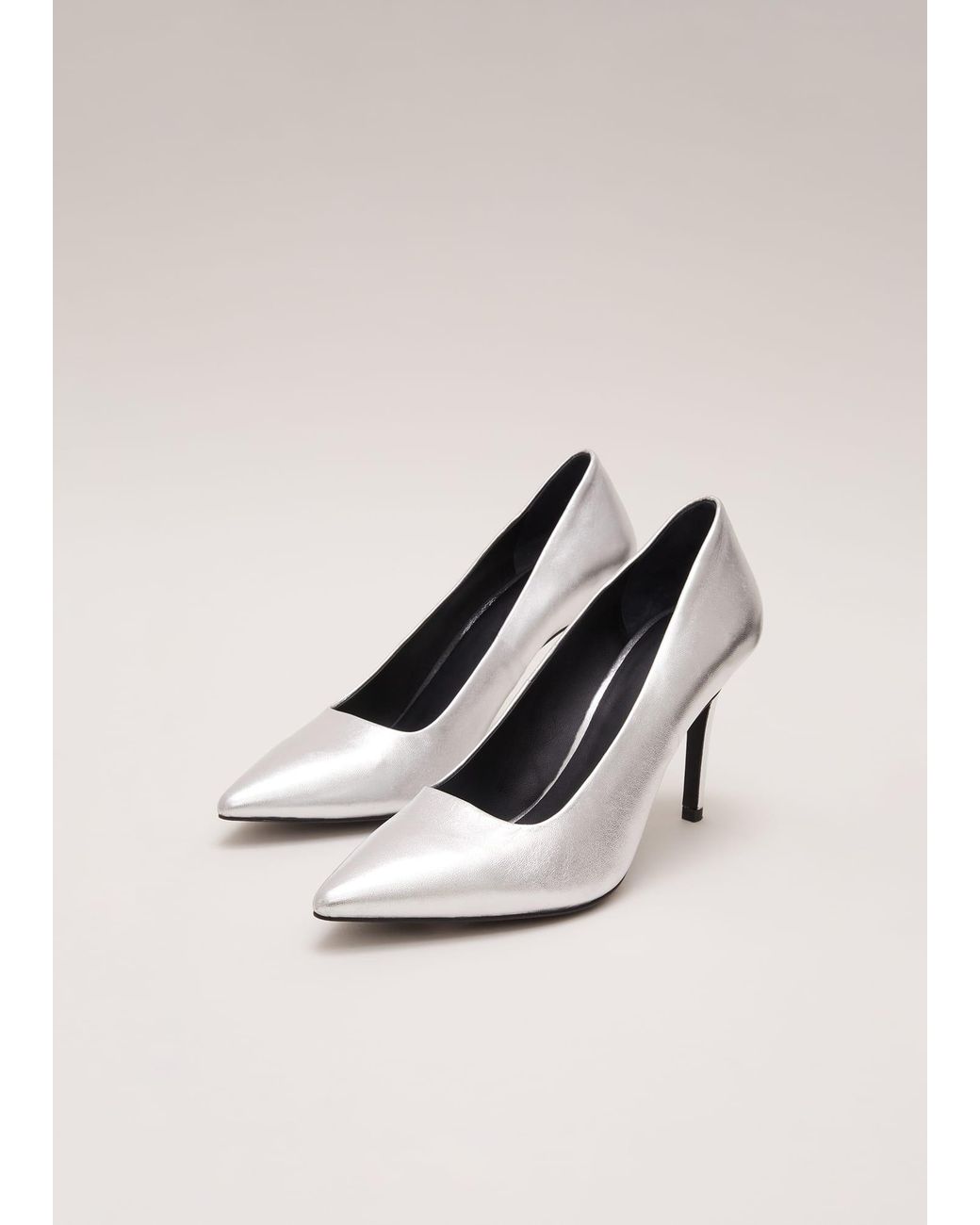 Phase Eight Natural Leather Pointed Court Shoes