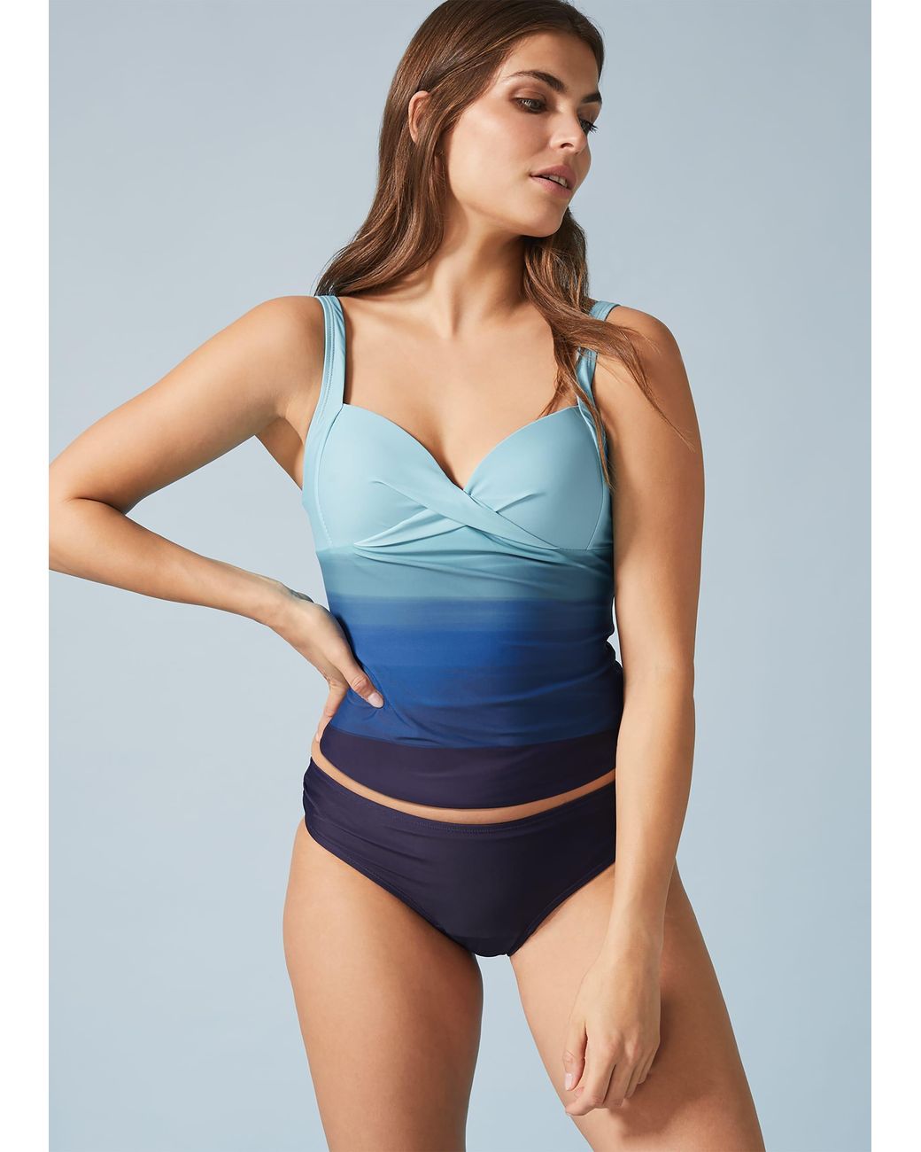 Phase Eight Blue Ombre Tankini Briefs