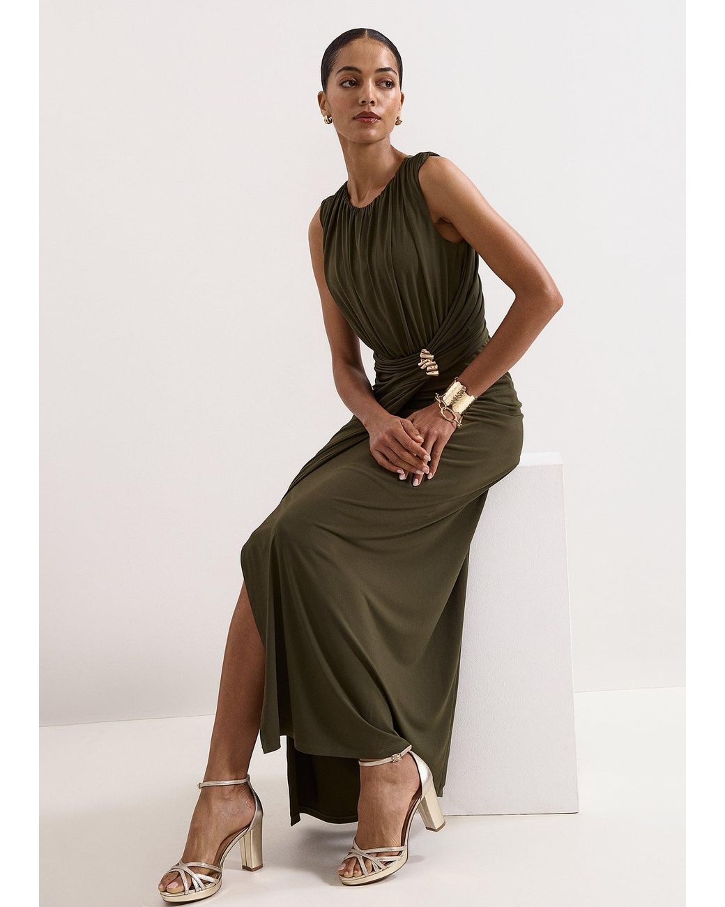 Phase Eight Green Petite Cassidy Dress