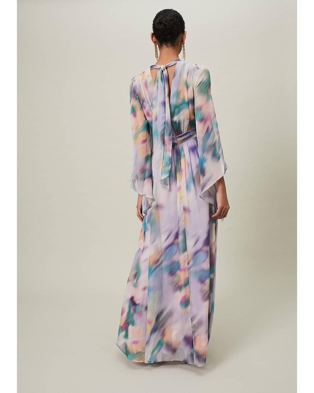 Phase Eight White Selene Printed Maxi Dress