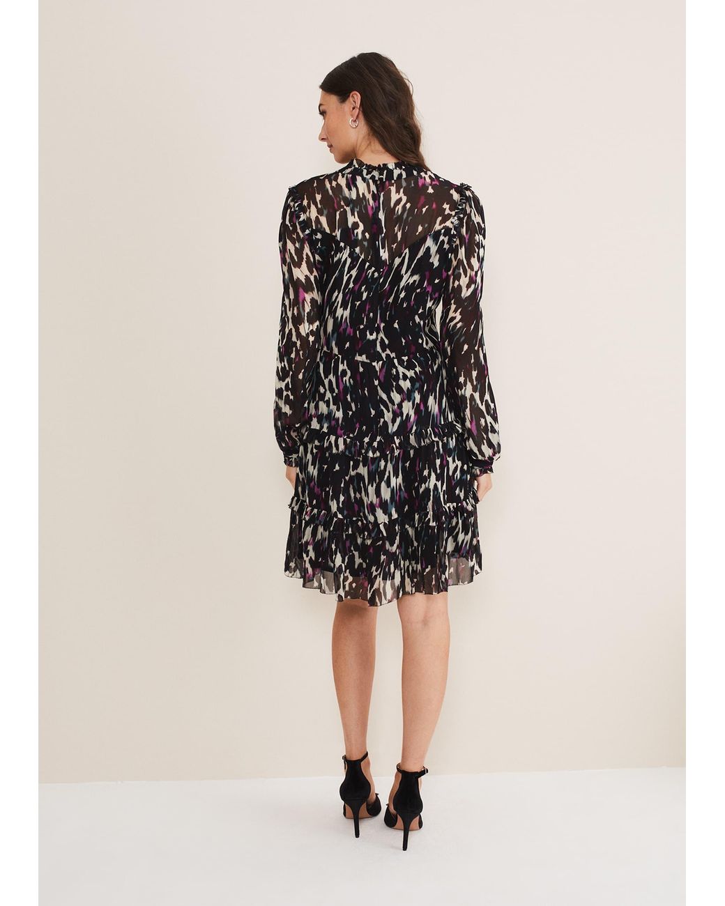 Phase Eight Multicolor Millicent Print Tiered Dress