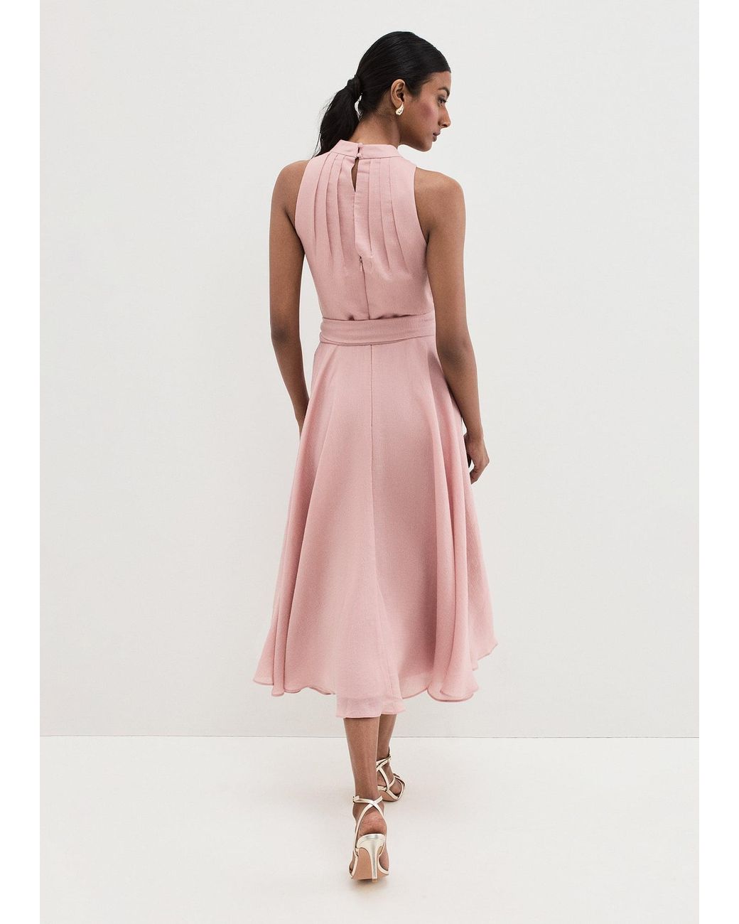 Phase Eight Pink Lucinda Organza Dress