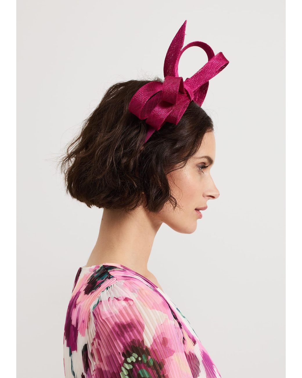 Phase Eight Pink Oversized Bow Headband