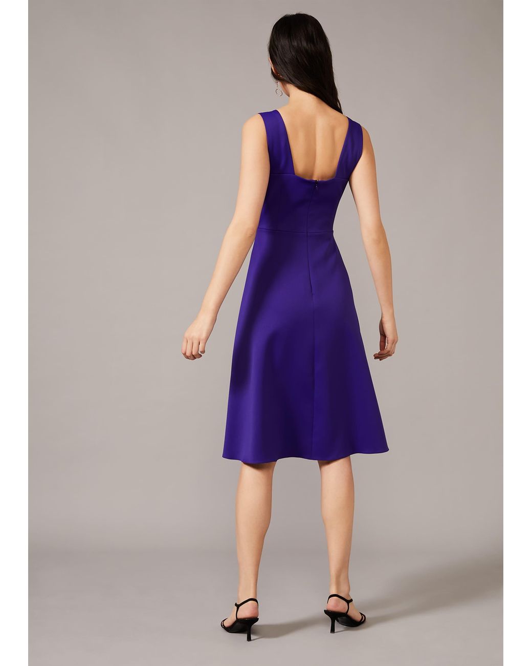 Phase Eight Blue Jadine Bow Midi Dress