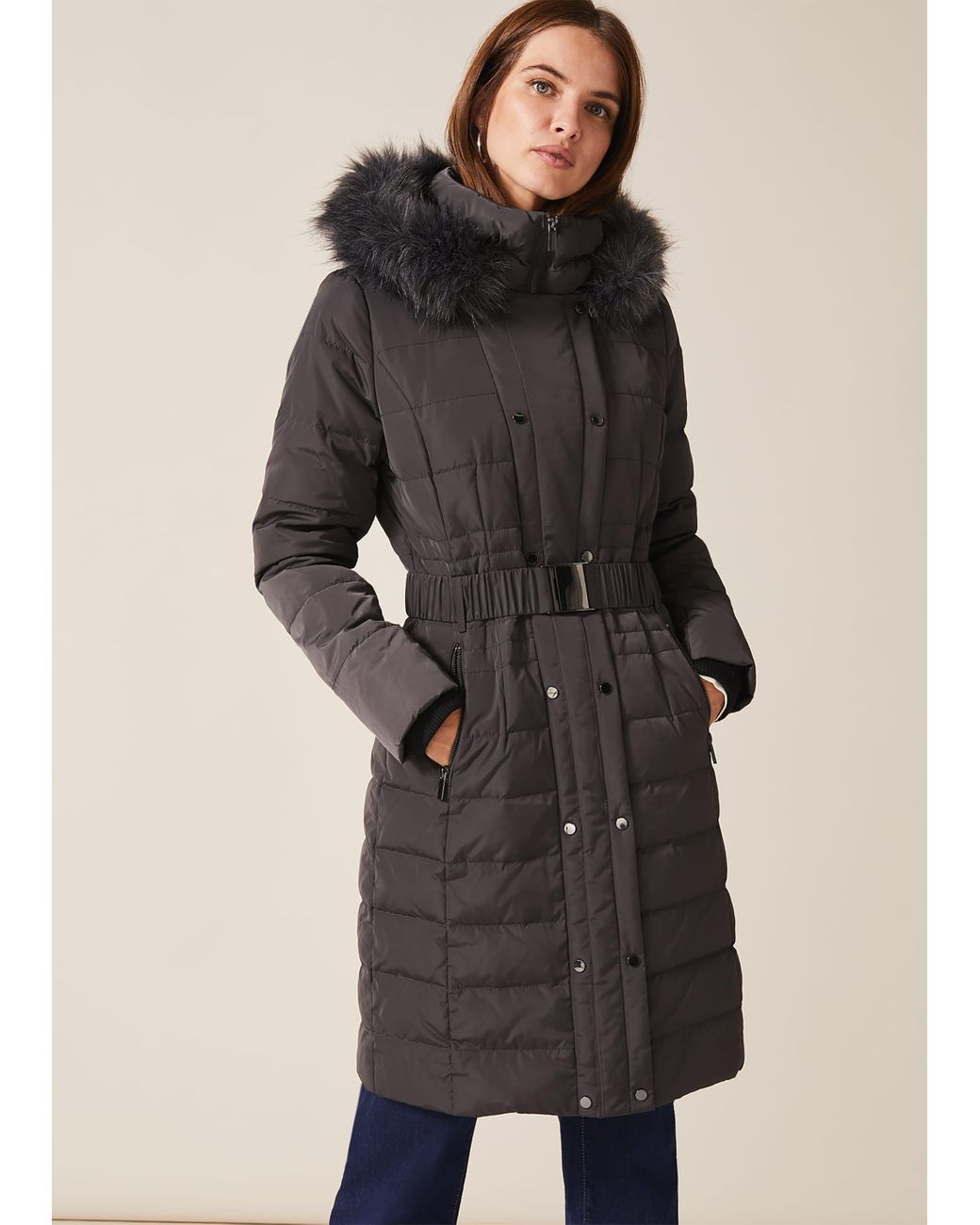 phase eight grey coat