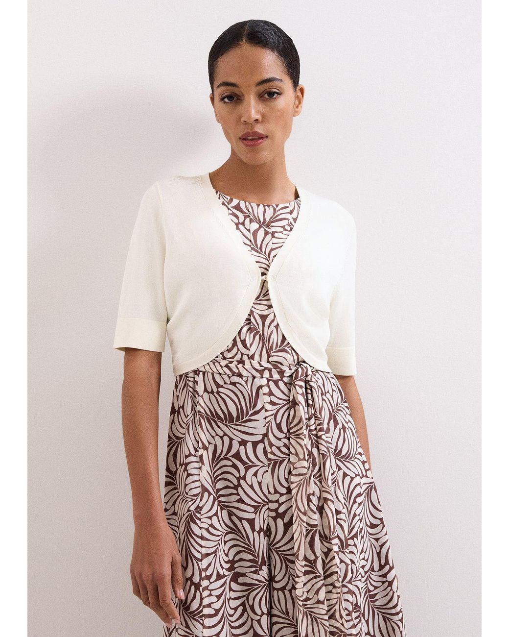 Phase Eight White Riah Bolero Shrug