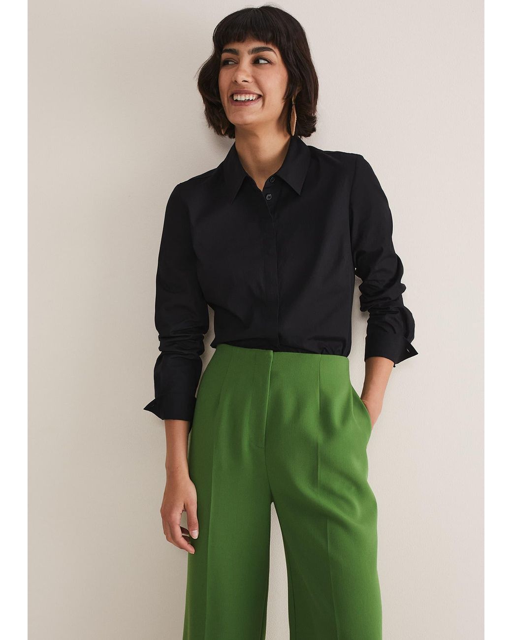 Phase Eight Green Fitted Shirt