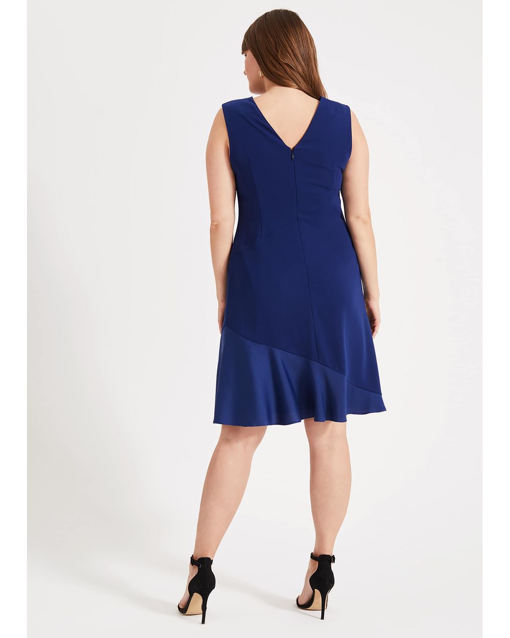 Phase Eight Blue Paige Drape Dress