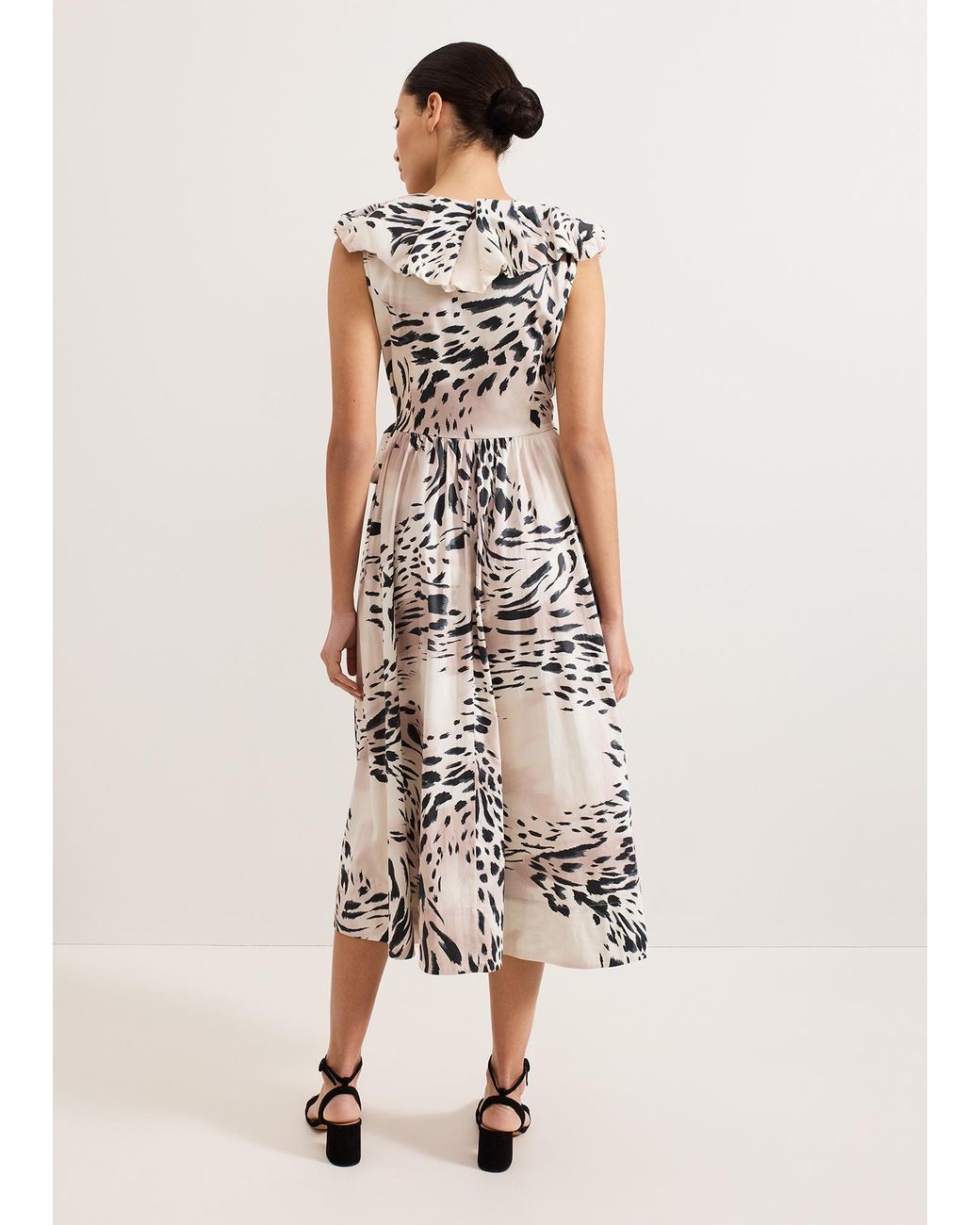 Phase Eight Natural Trix Leopard Wrap Dress