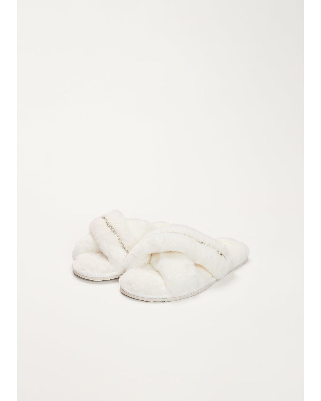 Phase Eight Natural Embellished Slipper